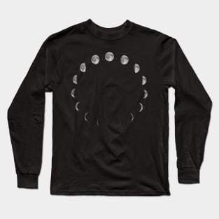 Moon phases Long Sleeve T-Shirt